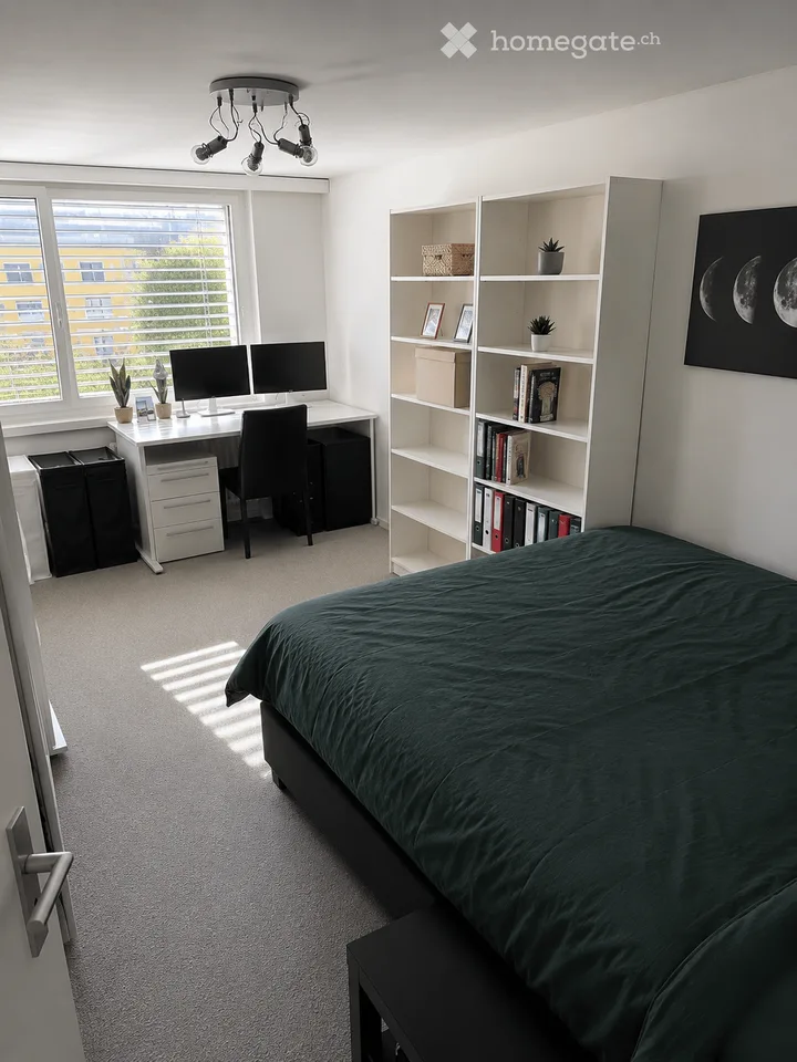 Zwischenmiete – voll möblierte 2,5-Zimmer-Wohnung mit grossem Balkon in Rotkreuz