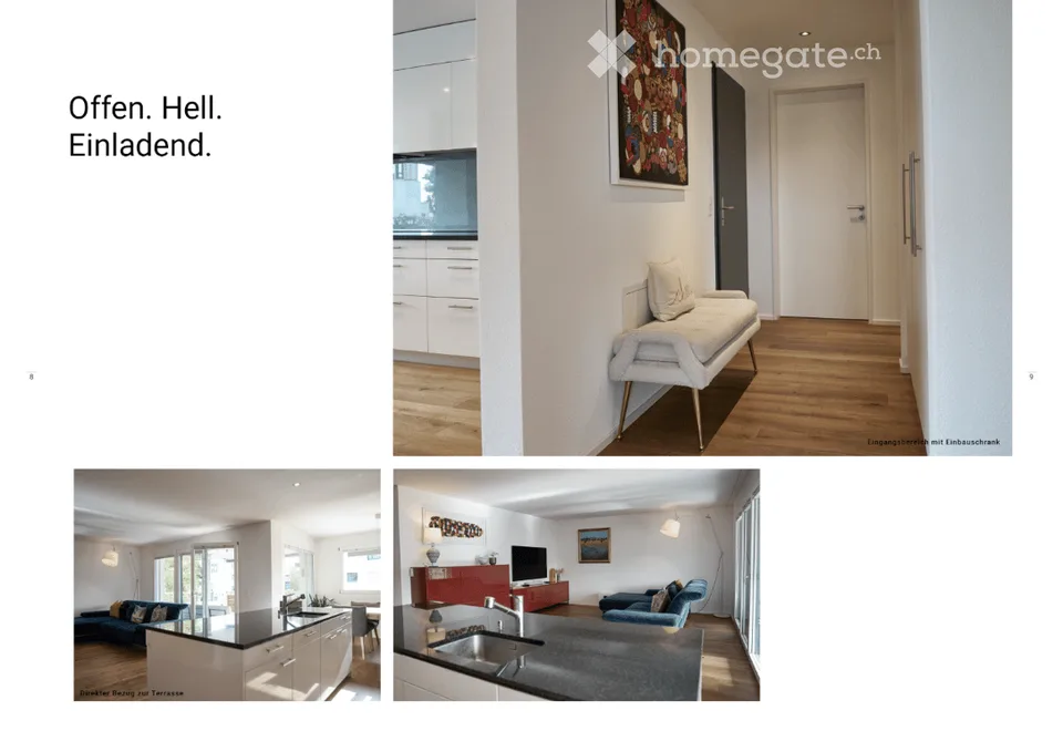 Bright 4.5-room apartment with terrace, 5 underground parking spaces, and hobby room – photo 4 of 9