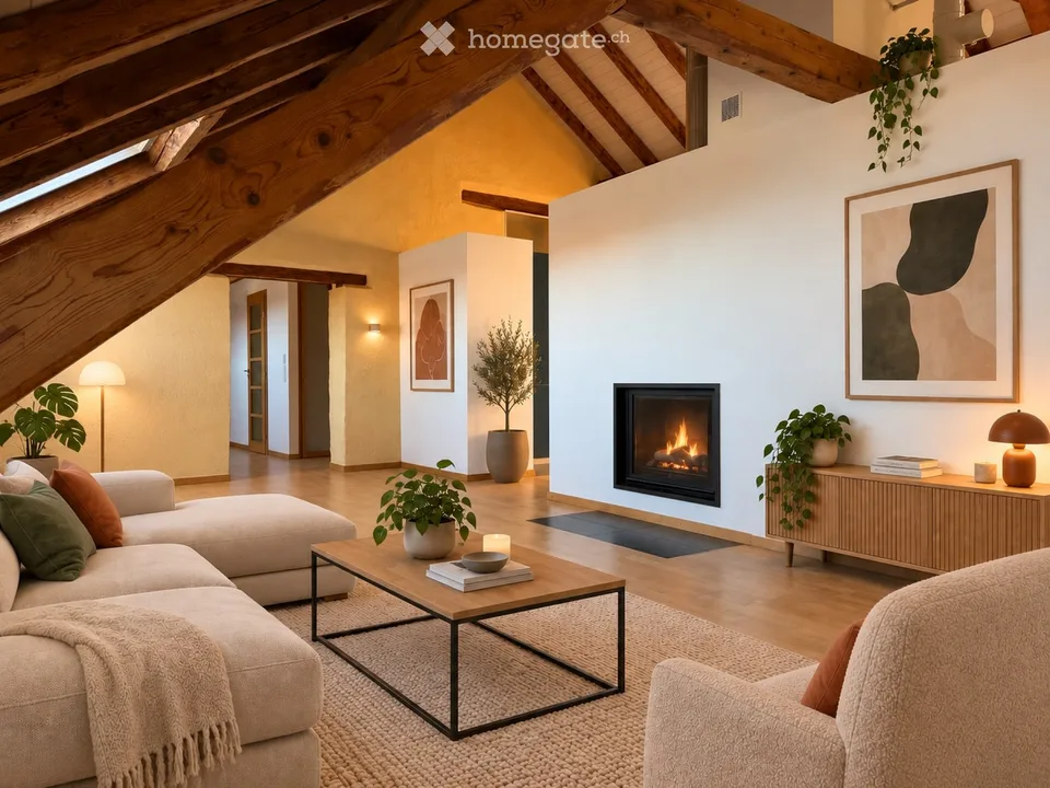 Charaktervolle 120 m² Wohnung mit Kamin