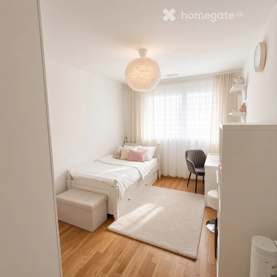 4.5-room apartment with garden and 2 parking spaces