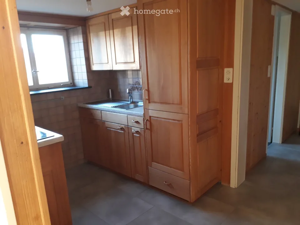 Appartamento luminoso, accogliente di 2 camere con vista sulla montagna e terrazza soleggiata