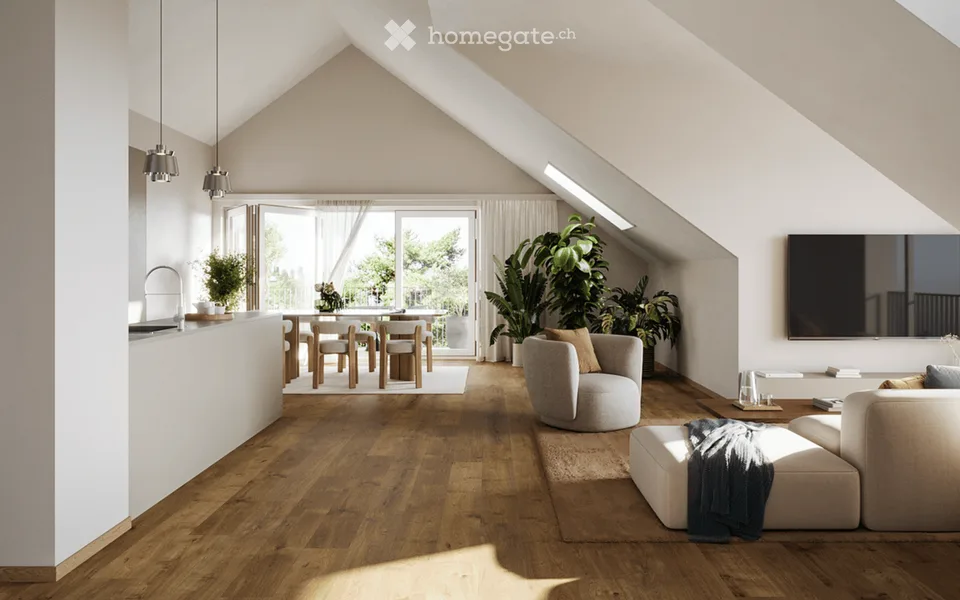 Appartement de 3,5 pièces au dernier étage avec vue sur le lac à Eschenz – Première occupation décembre 2026