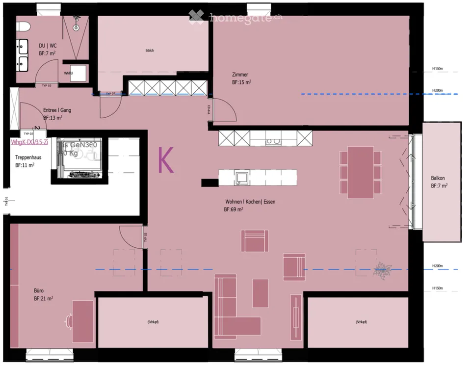 Appartement de 3,5 pièces au dernier étage avec vue sur le lac à Eschenz – Première occupation décembre 2026