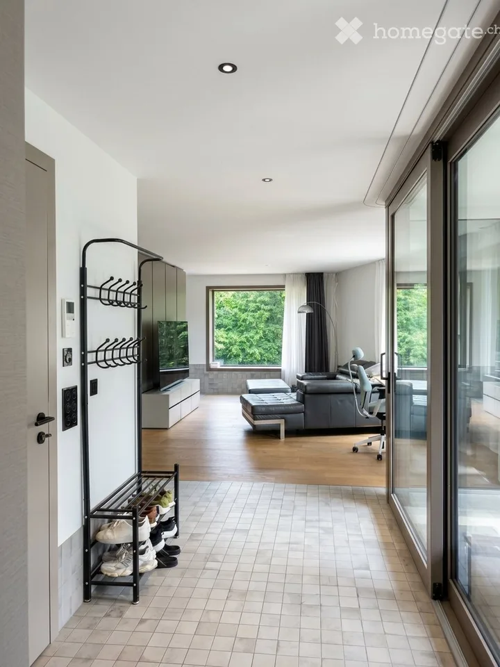 Modern 2.5-room apartment with pool, gym & rooftop terrace