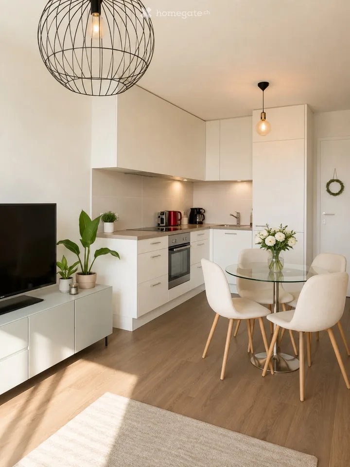 Appartamento moderno arredato con vista sul lago