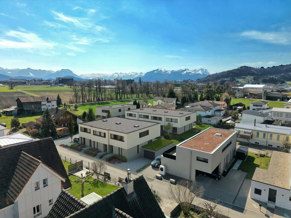 Neubauprojekt «Aurea Quartier» – 5.5-Zimmer-Reihenhaus mit eigenem Garten an sonniger Lage in Au – Foto 8 von 10