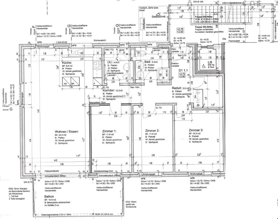 Helle 4½ Zimmer Wohnung mit grossem Balkon - Eigentumstandard