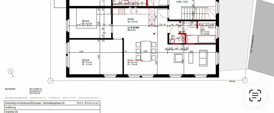Helle 3.5-Zimmer-Wohnung mit Balkon in Wädenswil – ruhige Lage mit bester Anbindung