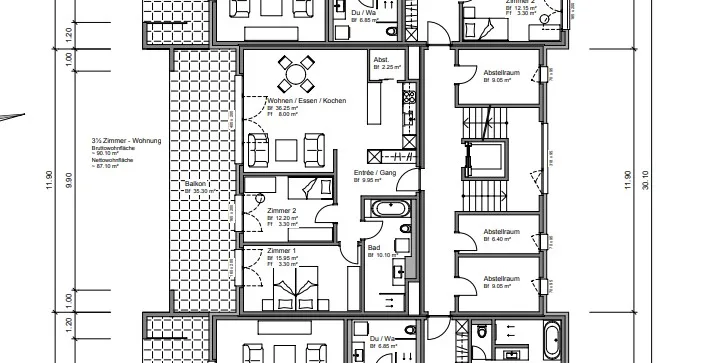 Modern 3.5-room apartment