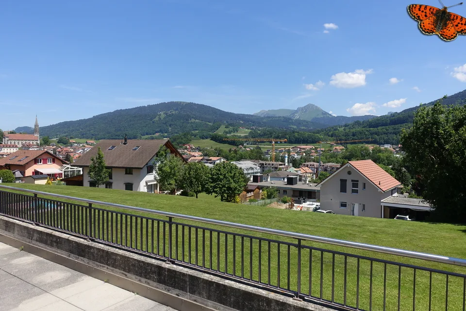Duplex of 4½ rooms in Châtel-St-Denis, bright and cozy