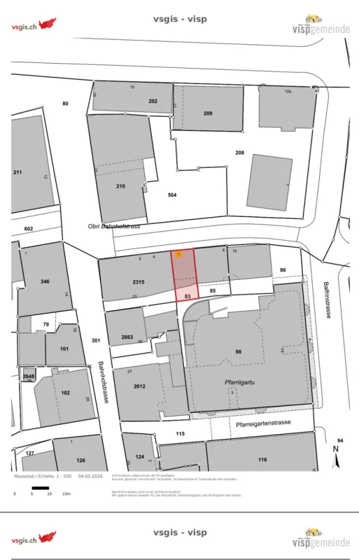 Renovierte & möblierte 3 ½ Zimmer-Maisonettewohnung nahe Bahnhof Visp