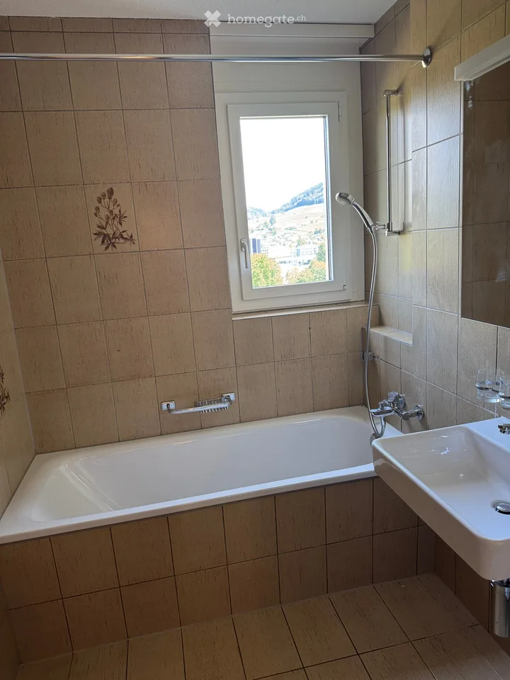 3-Zimmer-Wohnung mit Sitzplatz und viel Grün in Buchrain