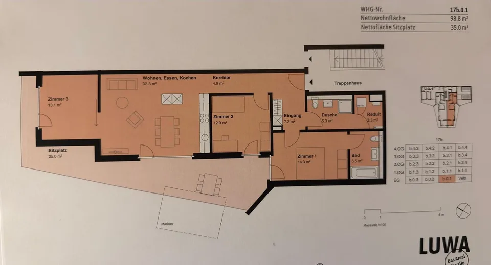 Helle 4.5-Zimmer-Gartenwohnung in Muri AG – zentral & familienfreundlich