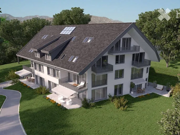 Appartement spacieux 4.5 pièces sous les toits avec balcon à Oberweningen