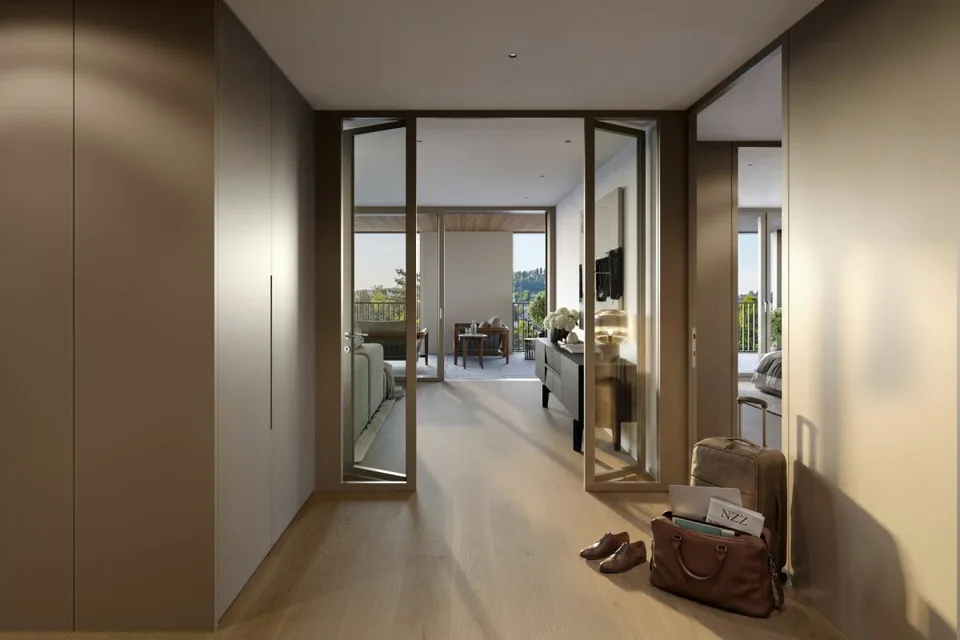 Luce e vista su tutti i lati: appartamento spazioso 4½ locali con atelier. – foto 2 di 6