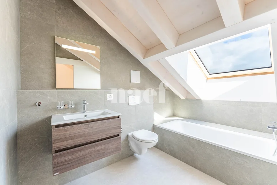 Appartamento nuovo di 5.5 locali duplex con grande balcone in vendita a Prévonloup – foto 9 di 10