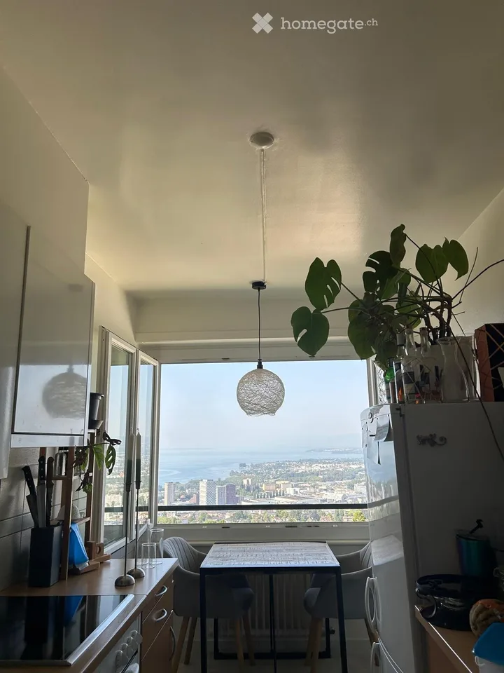 Incantevole appartamento di 2 locali con balcone e vista impareggiabile – Chemin de Pierrefleur 36 – foto 3 di 6