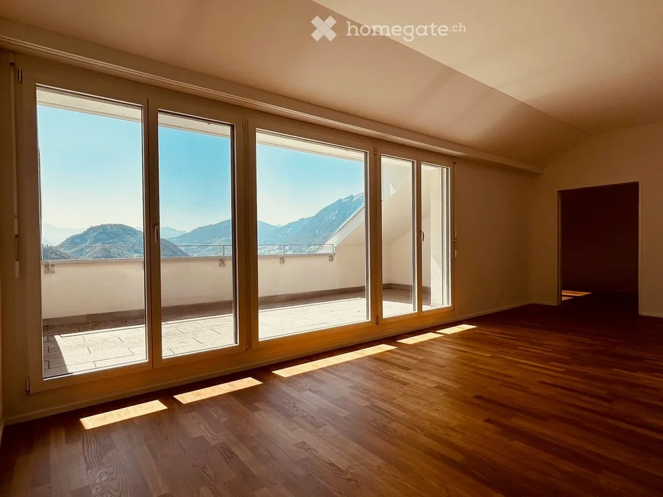 Résidence secondaire ou siège d'entreprise discret dans un emplacement exclusif sur Bürgenstock avec vue sur le lac et les montagnes