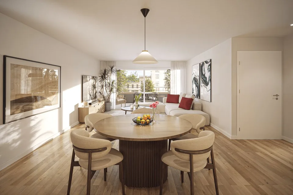 Votre nouveau domicile dans le projet de construction neuve AFFINO, appartement 2.5 pièces élégant avec balcon – photo 2 sur 5