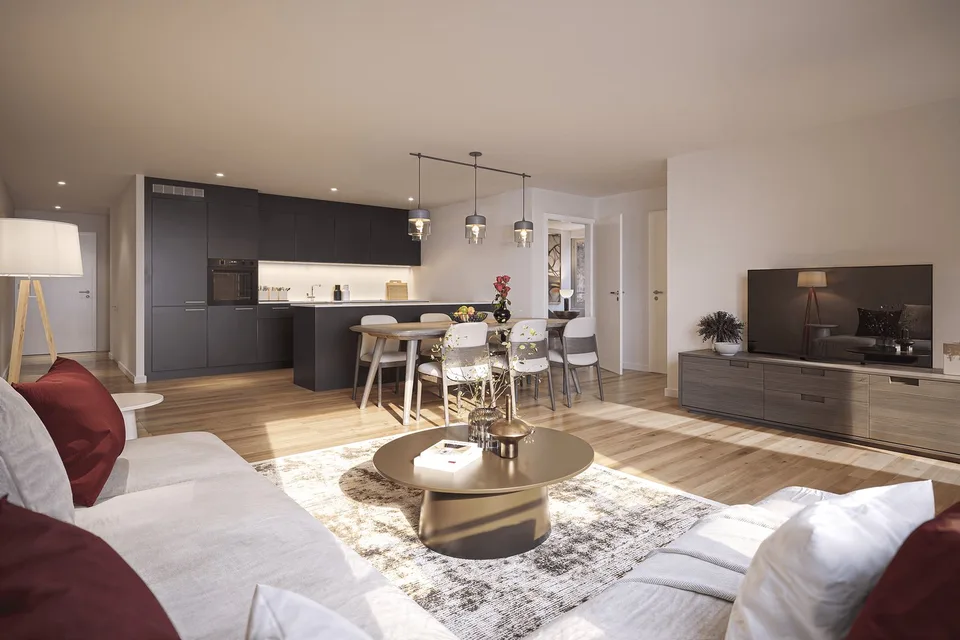 Your new home in the AFFINO new building project, spacious 4.5-room apartment with balcony – photo 3 of 5