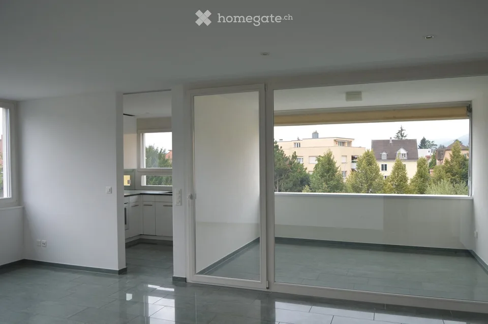 modern, bright 3.5-room apartment with Lägern view