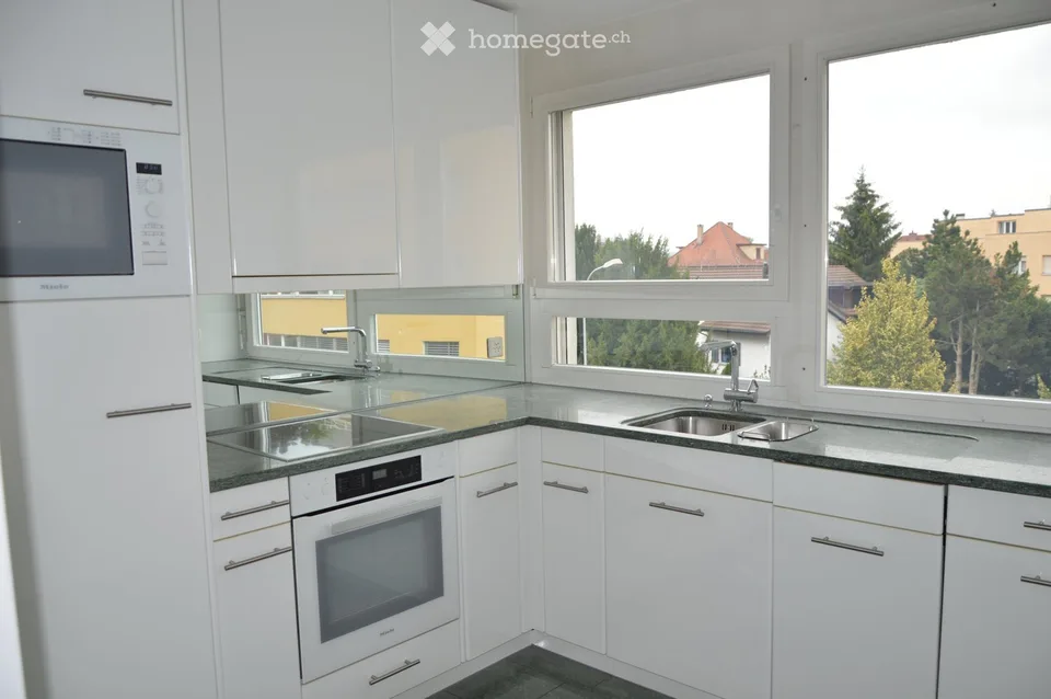 modern, bright 3.5-room apartment with Lägern view