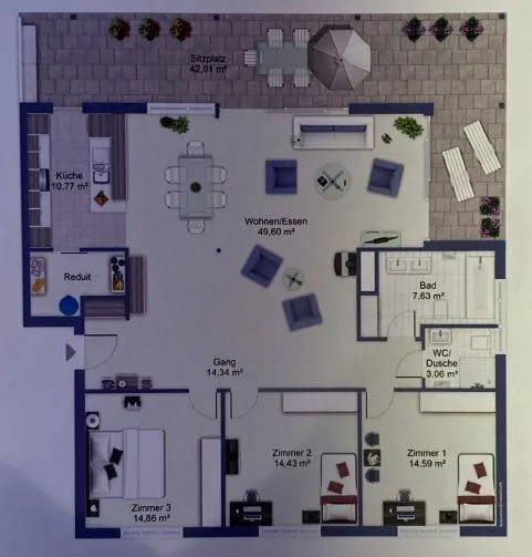 Grosszügiges Familienzuhause mit Gartensitzplatz und Wohnkomfort