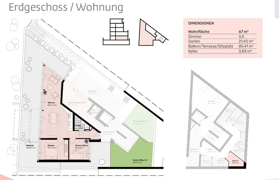 3.5-Zimmer-Neubauwohnung mit grosser Terrasse und privatem Garten - Letzte verfügbare Wohnung – Foto 6 von 6