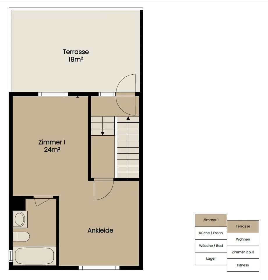 Charmantes 5.5-Zimmer-Doppeleinfamilienhaus an ruhiger Lage in Horgen – Foto 23 von 23
