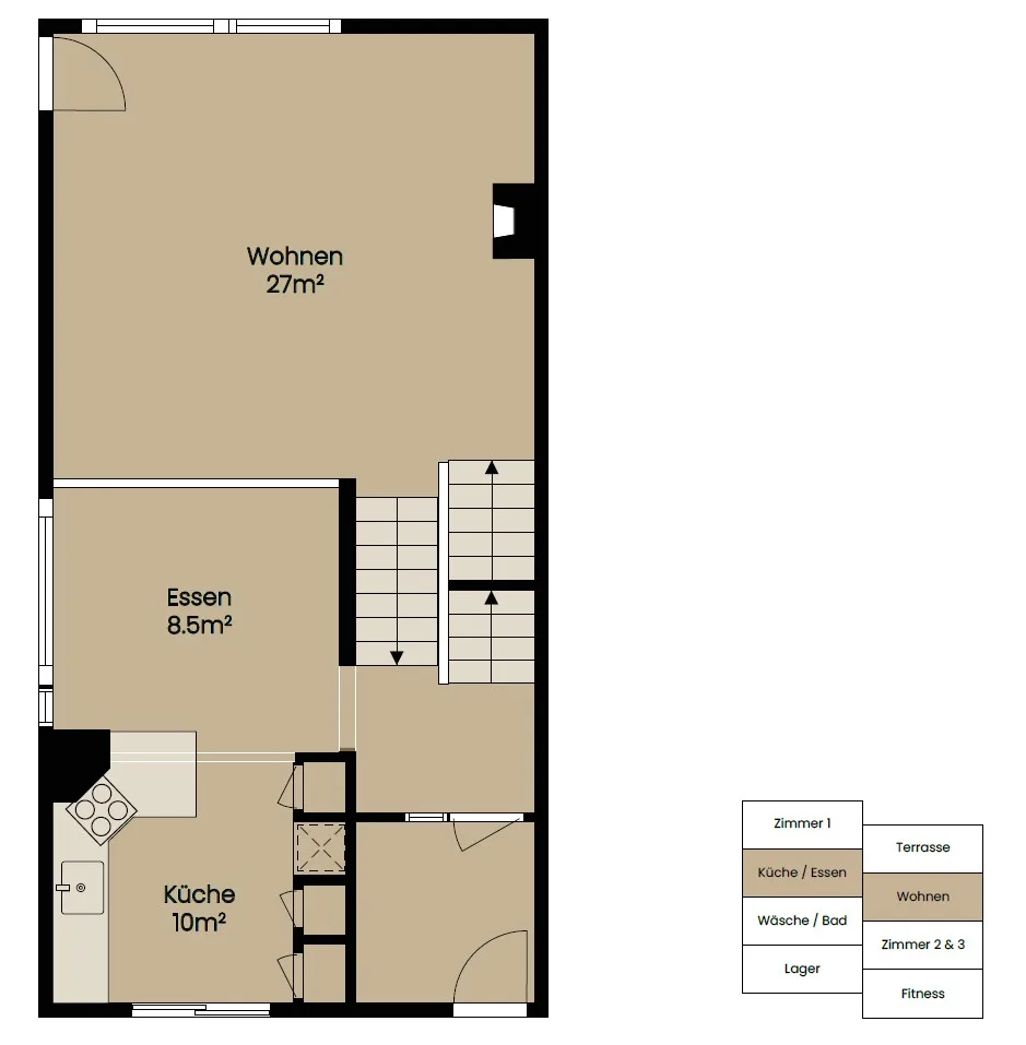 Charmantes 5.5-Zimmer-Doppeleinfamilienhaus an ruhiger Lage in Horgen – Foto 22 von 23