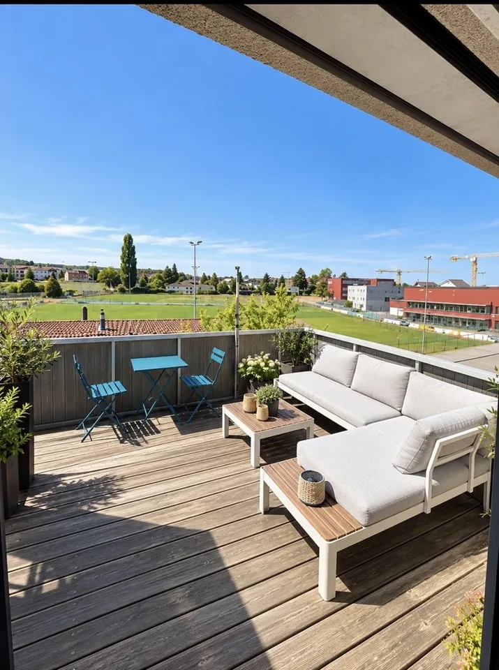 Wohnen im Grünen - zentrale 3.5-Zimmer-Wohnung mit Balkon