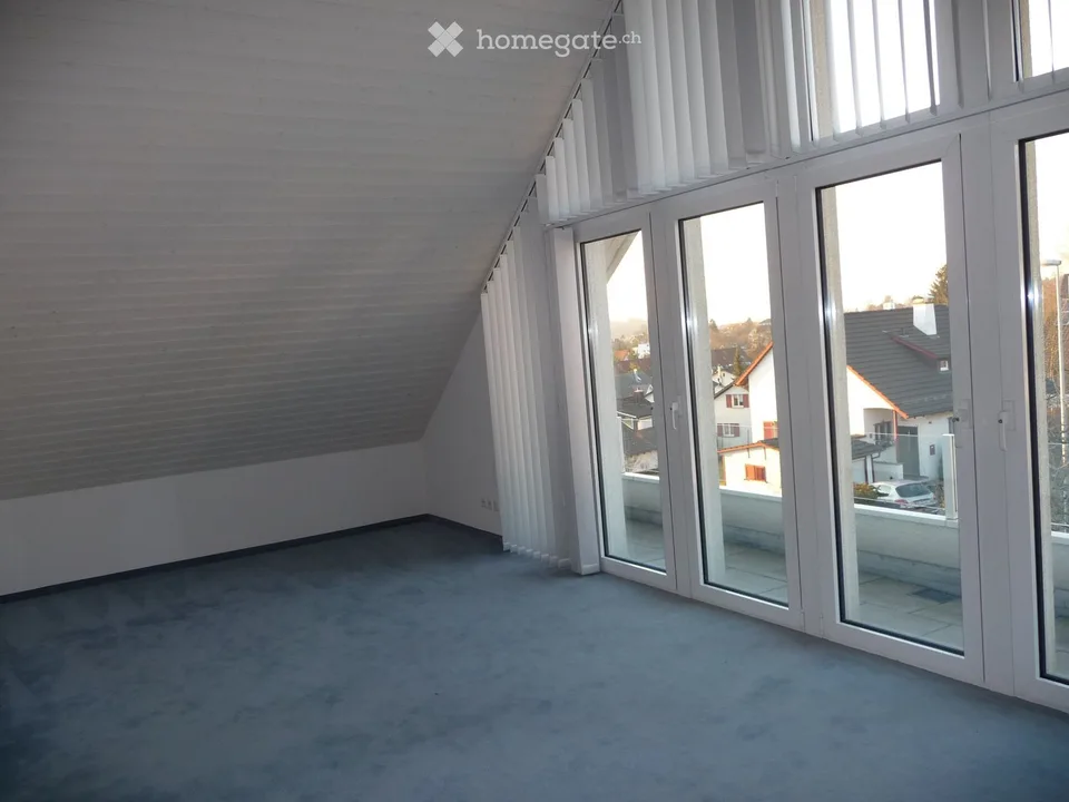 Charmante, grosse 3.5-Zimmer-Dachwohnung -- Doppelgarage im Mietpreis inbegriffen -- Bassersdorf