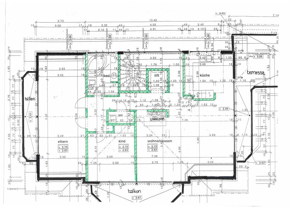 Charmante, grosse 3.5-Zimmer-Dachwohnung -- Doppelgarage im Mietpreis inbegriffen -- Bassersdorf
