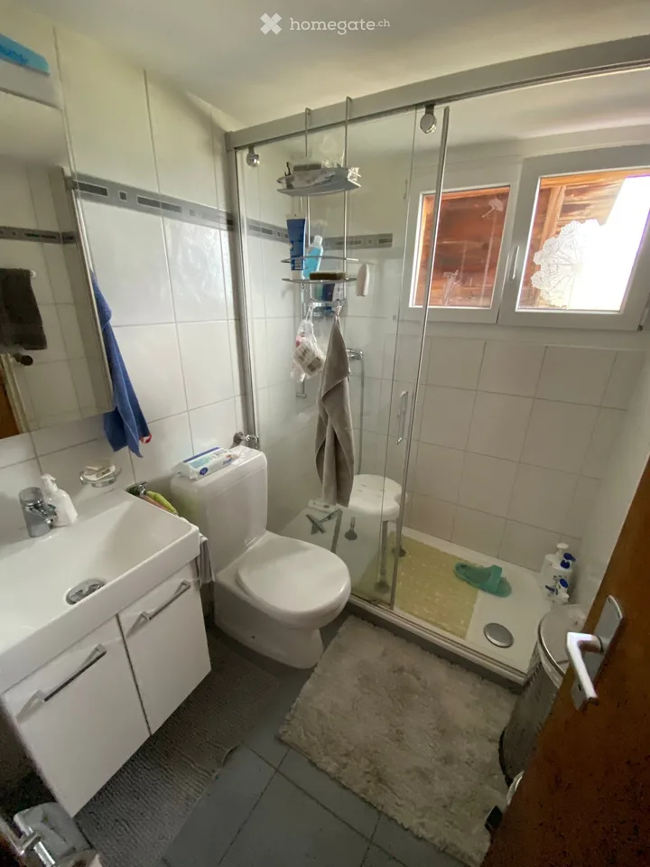 4 bedroom apartment in old Valais house with large surroundings for rent