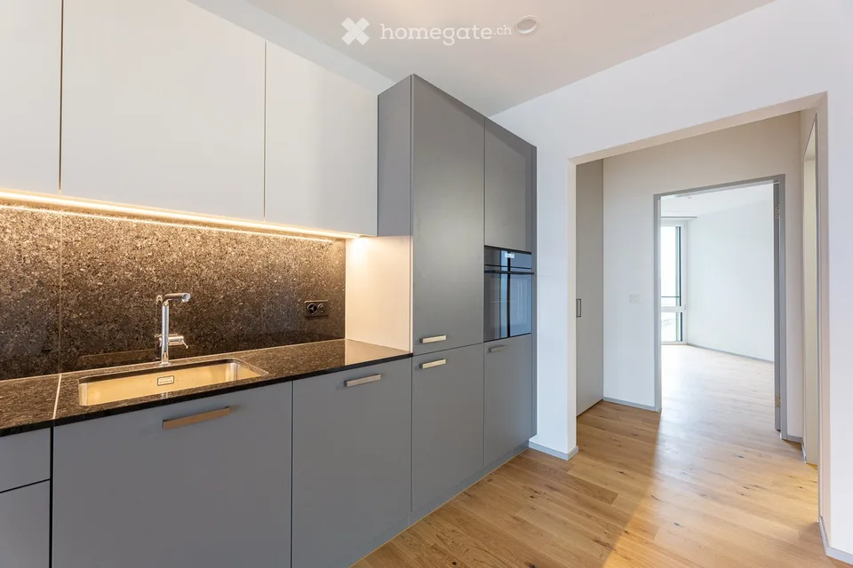 Moderne 3.5-Zimmer-Wohnung mit Balkon direkt am Bahnhof Hegi