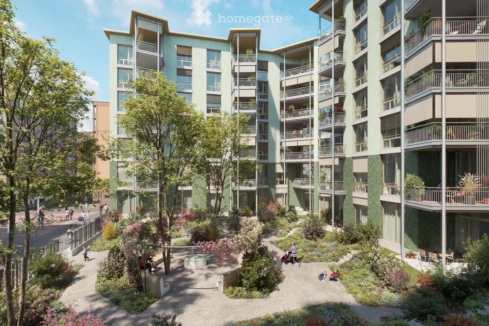 Moderne 3.5-Zimmer-Wohnung mit Balkon direkt am Bahnhof Hegi