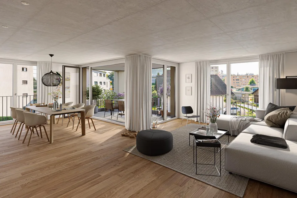 Appartamenti di 5,5 locali centrali eppure quieti in standard di proprietà
