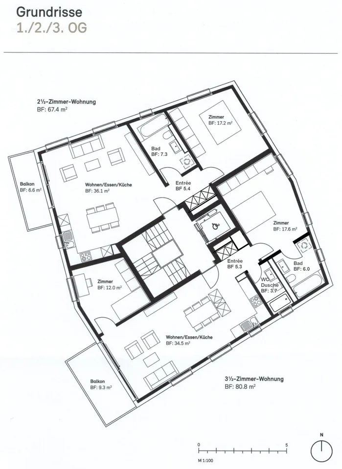 2.5 Zimmer Wohnung im 3. Stock in Wetzikon-Kempten