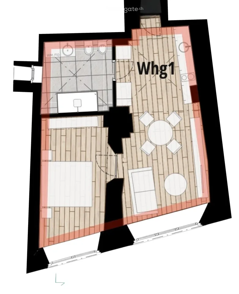 CHESA BOTT SAMEDAN - Luxurious 2.5 room apartment