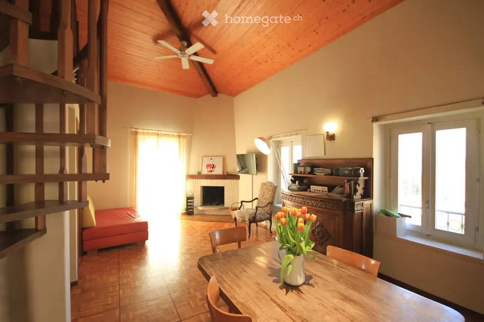 Appartamento soleggiato, Camino, Terrazza vista lago/citta