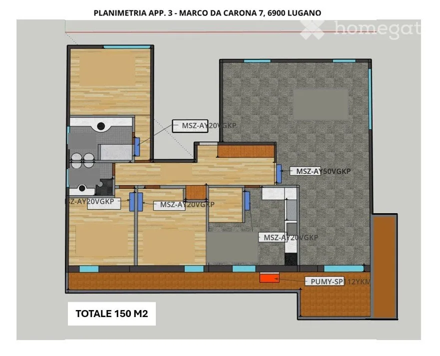 Helles 4.5-Zimmer-Apartment in Lugano