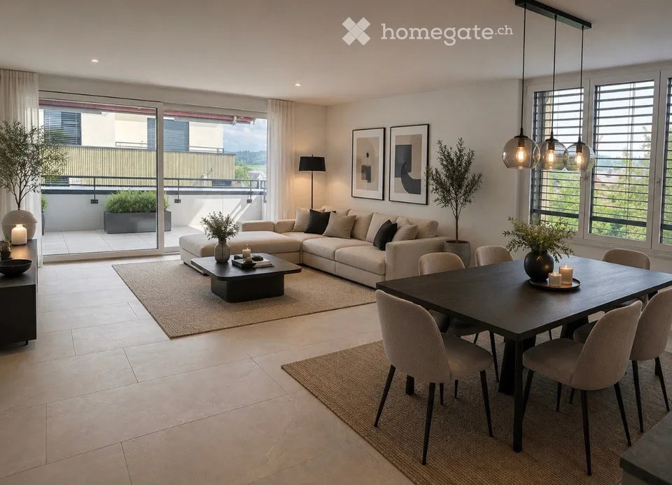 Appartement moderne 4.5 pièces dans un quartier calme à Illnau