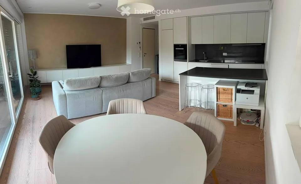 Elegantes 3.5-Zimmer-Apartment mit privatem Garten in Massagno