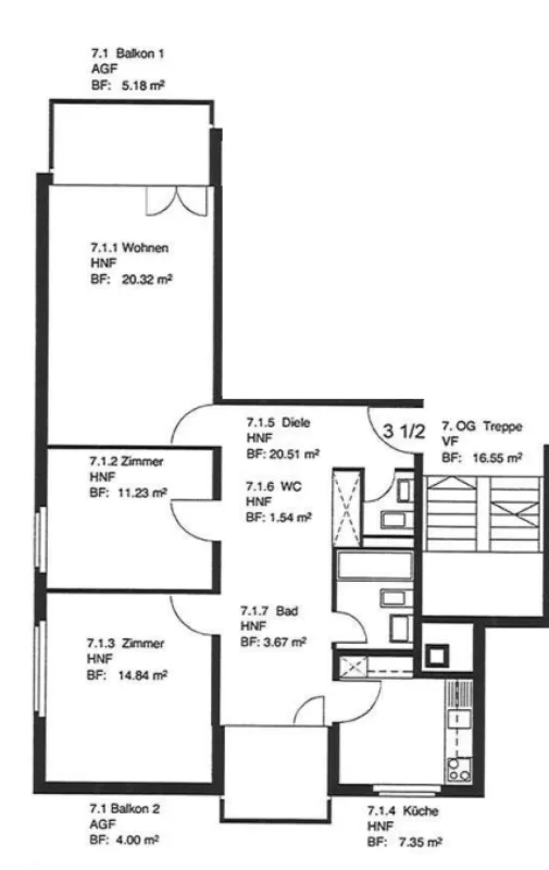 Zentrumsnahe 3.5-Zimmer-Wohnung