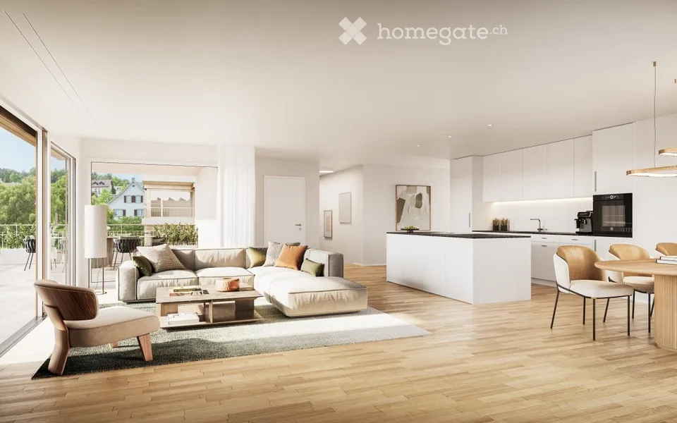 Appartamento moderno di 4,5 locali con balcone a Küttigen – Primo affitto!