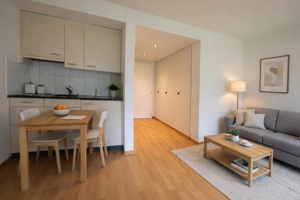 Stylish and cozy: 1-room apartment on the ground floor