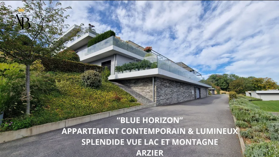 Orizzonte Blu, appartamento contemporaneo di 5,5 locali, vista lago e Mont Blanc – foto 2 di 9