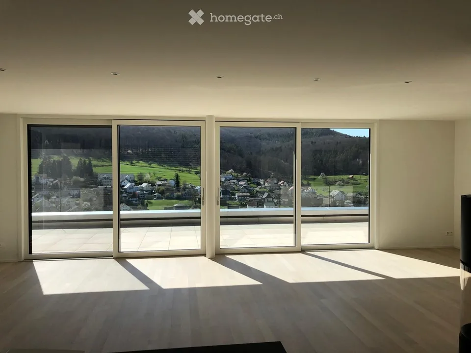 High-quality 4.5-room attic apartment with unique views and outdoor whirlpool