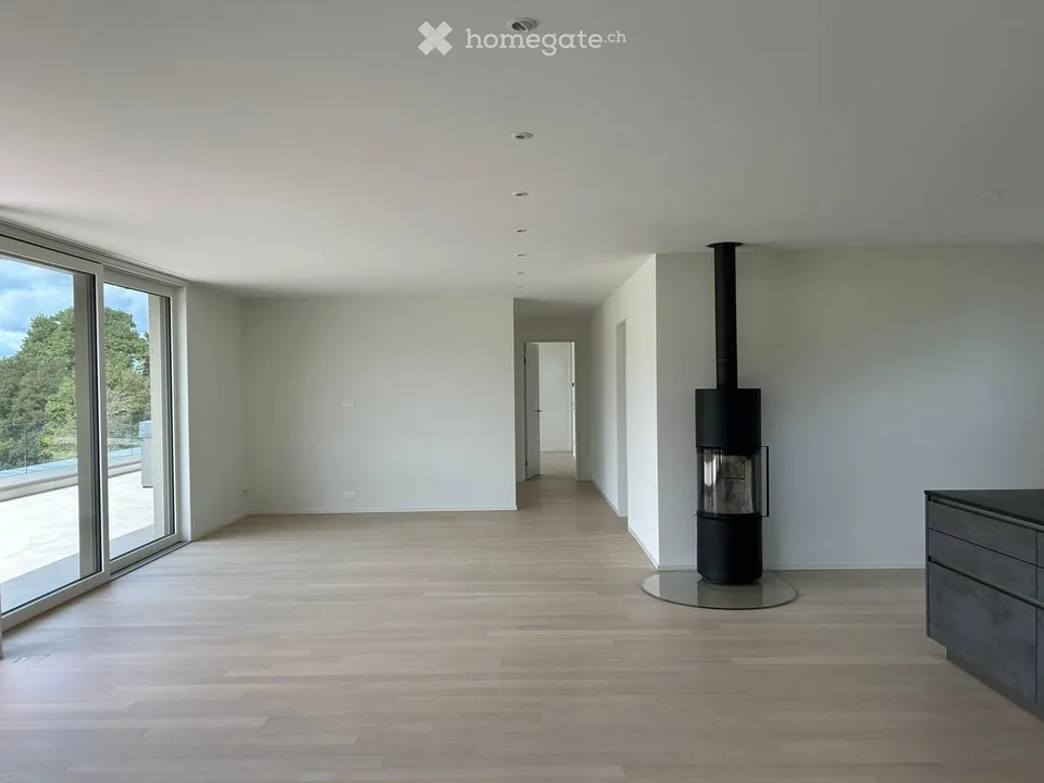 High-quality 4.5-room attic apartment with unique views and outdoor whirlpool