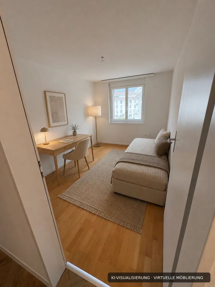 Appartement de 4,5 pièces rénové avec cheminée, ascenseur et vue panoramique